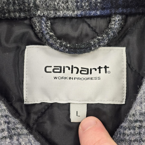 Carhartt WIP Vermont Detroit Checkered Quilt Lined Jacket Men's Large