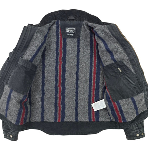 Carhartt Detroit Workwear Blanket Lined Jacket Black Men's Small