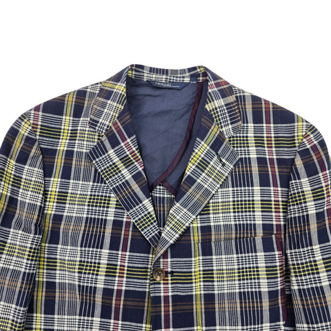 Polo Ralph Lauren Blazer Sportscoat Madras Blazer Jacket Men's Medium