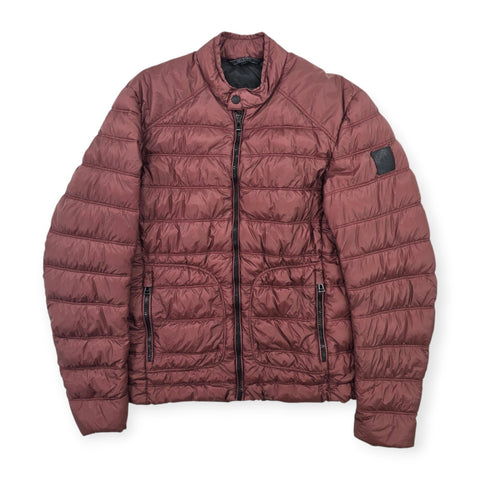Belstaff Halewood Down Puffer Jacket Purple Men's Size 46 IT