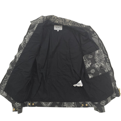 Carhartt WIP Detroit Bandana Pattern Jacket Brown Men's Small