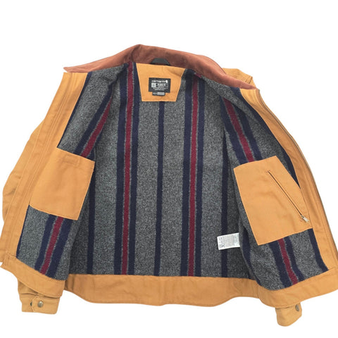 Carhartt Detroit Workwear Blanket Lined Jacket Brown Men's Large