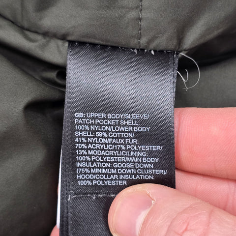 The North Face Mcmurdo 2 Hyvent Down Puffer Jacket Green Men's Small