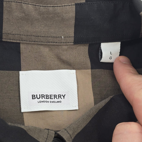 Burberry Somerton Nova Check Long Sleeve Shirt Men's Large