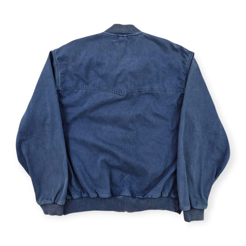 Carhartt WIP OG Santa Fe Dyed Bomber Jacket Blue Men's Large