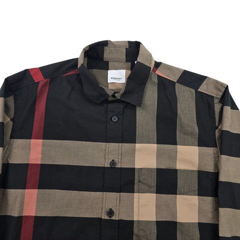 Burberry Somerton Nova Check Long Sleeve Shirt Men's Large