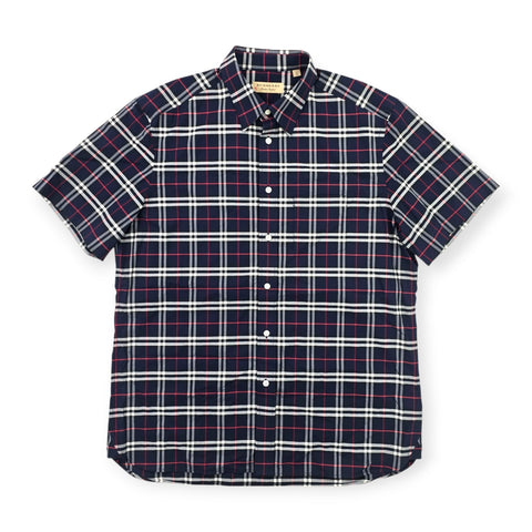 Burberry London Nova Check Short Sleeve Shirt Men's XL