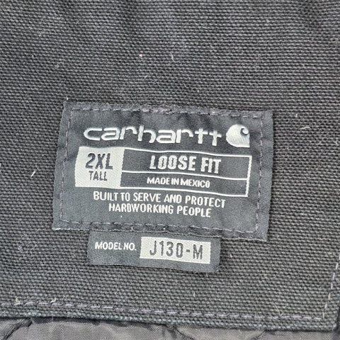 Carhartt Active Workwear Quilt Lined Jacket Black Men's XXL