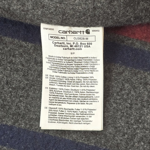 Carhartt Detroit Workwear Blanket Lined Jacket Brown Men's Small