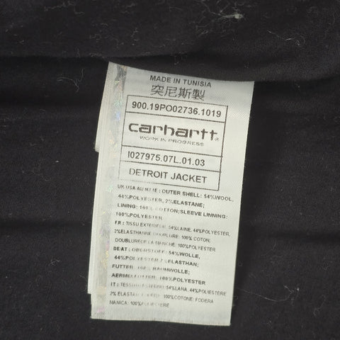 Carhartt WIP Detroit Bomber Checkered Jacket Grey Men's Medium
