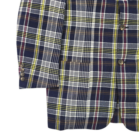 Polo Ralph Lauren Blazer Sportscoat Madras Blazer Jacket Men's Medium