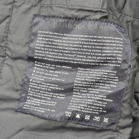 Barbour Corbridge Waxed Quilt Lined Jacket Grey Men's XL