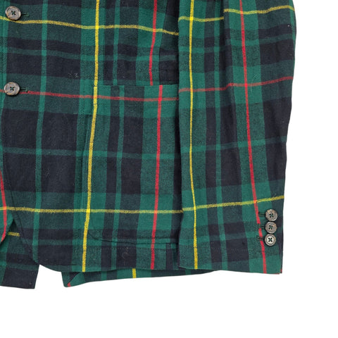 Polo Ralph Lauren Tartan Plaid Single Breast Blazer Jacket Men's Medium