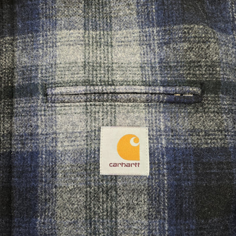 Carhartt WIP Vermont Detroit Checkered Quilt Lined Jacket Men's Large
