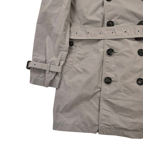 Burberry London Double Breasted Trench Coat Brown Men's Large