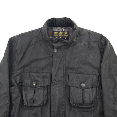 Barbour Corbridge Waxed Quilt Lined Jacket Grey Men's XL