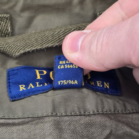 Polo Ralph Lauren Utility Canvas Parka Jacket Green Men's Medium