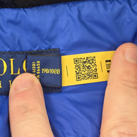 Polo Ralph Lauren Big Pony Tyrol Down Puffer Jacket Blue Men's XXL