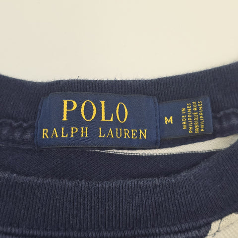 Polo Ralph Lauren Bear Spellout Striped Sweatshirt Men's Medium