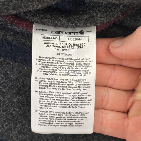 Carhartt Detroit Workwear Blanket Lined Jacket Brown Men's XXL