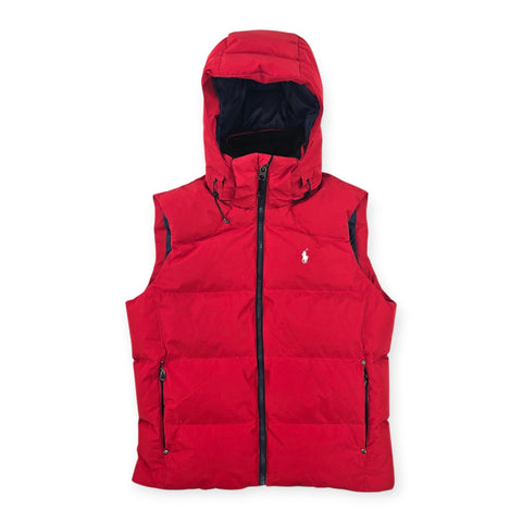 Polo Ralph Lauren Tyrol Ripstop Down Puffer Gilet Jacket Red Men's Medium