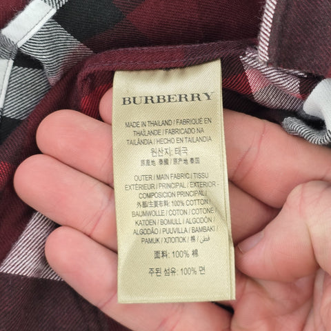 Burberry London Nova Check Long Sleeve Shirt Men's Small
