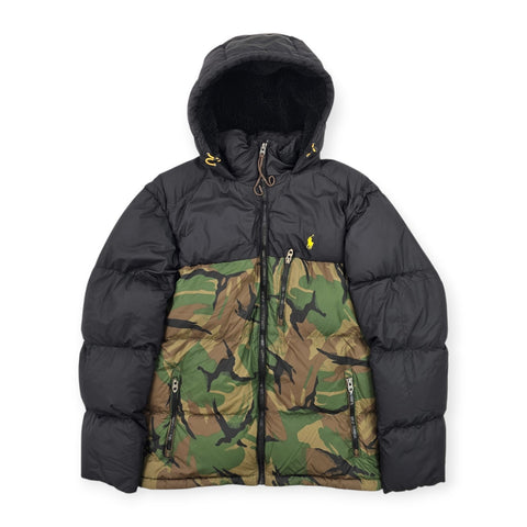 Polo Ralph Lauren 750 Sherpa Camouflage Down Puffer Jacket Men's Small