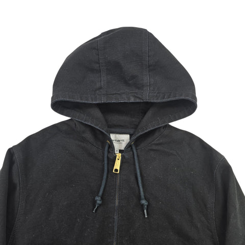 Carhartt WIP Active Bomber Jacket Hooded Black Men's Medium