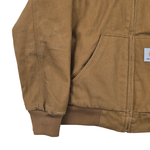 Carhartt WIP Active Quilt Lined Jacket Brown Men's Small