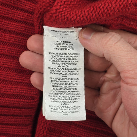 Polo Ralph Lauren Bear Knitted Jumper Red Men's Medium