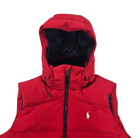 Polo Ralph Lauren Tyrol Ripstop Down Puffer Gilet Jacket Red Men's Medium