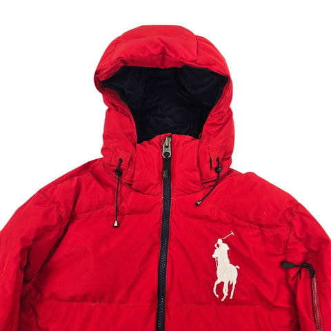 Polo Ralph Lauren Big Pony Tyrol Down Puffer Jacket Red Men's Large