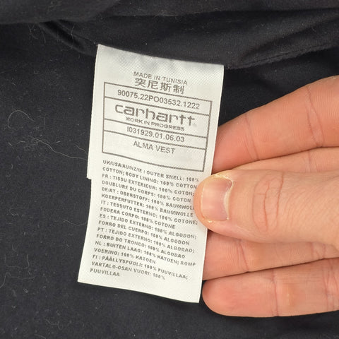 Carhartt WIP Alma Vest Utility Gilet Jacket Blue Men's XL