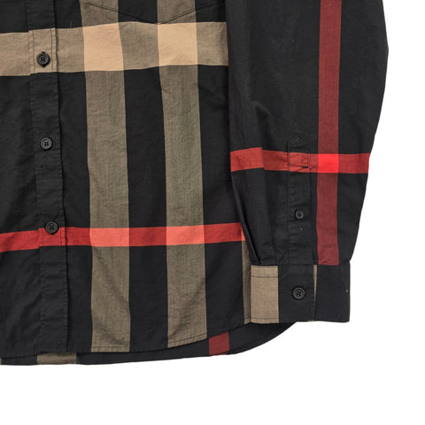 Burberry Somerton Nova Check Long Sleeve Shirt Men's Large