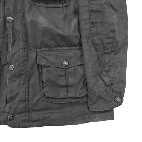 Barbour Corbridge Waxed Quilt Lined Jacket Grey Men's XL