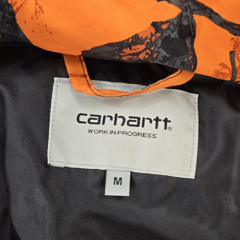 Carhartt WIP Jones Pullover 1/2 Zip Camouflage Puffer Jacket Men's Medium