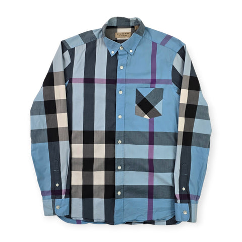 Burberry London Nova Check Long Sleeve Shirt Men's Small