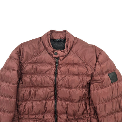 Belstaff Halewood Down Puffer Jacket Purple Men's Size 46 IT