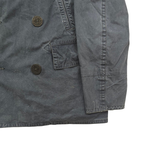 Polo Ralph Lauren Naval Double Breasted Peacoat Blue Men's Large