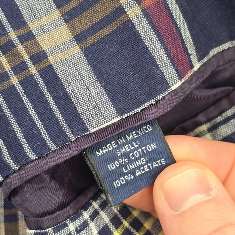 Polo Ralph Lauren Blazer Sportscoat Madras Blazer Jacket Men's Medium