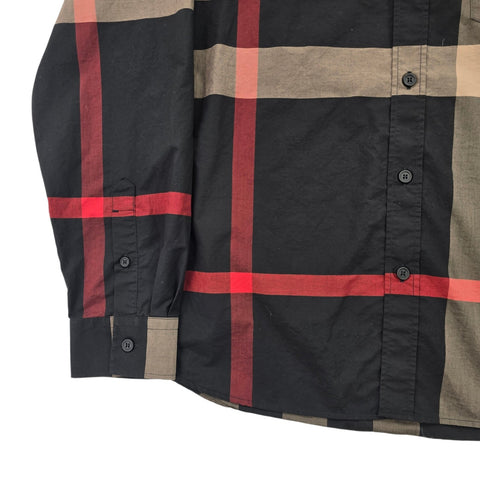 Burberry Somerton Nova Check Long Sleeve Shirt Men's Large