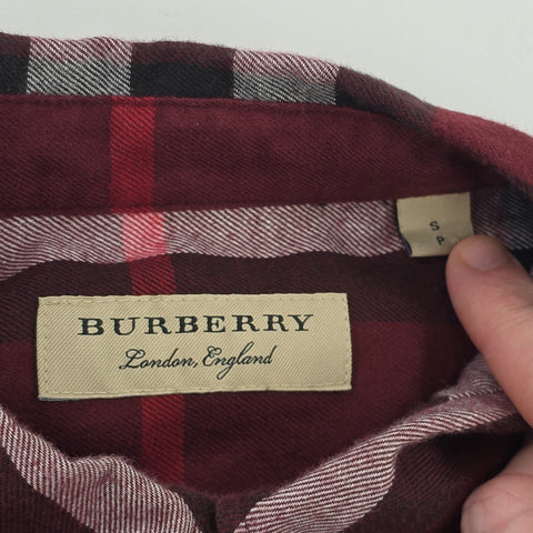 Burberry London Nova Check Long Sleeve Shirt Men's Small