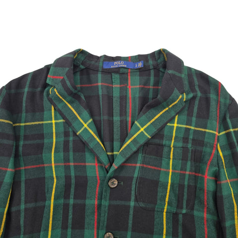 Polo Ralph Lauren Tartan Plaid Single Breast Blazer Men's Large
