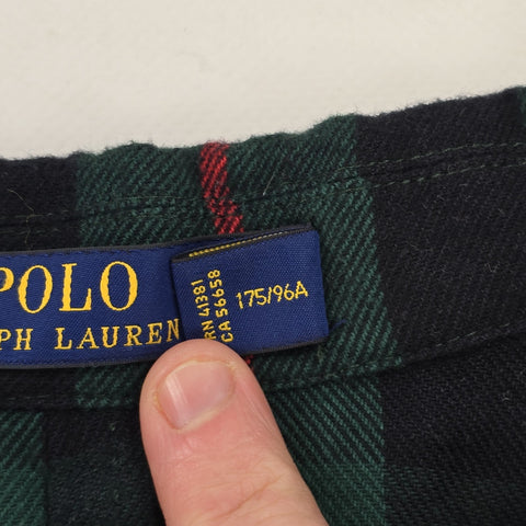 Polo Ralph Lauren Tartan Plaid Single Breast Blazer Jacket Men's Medium