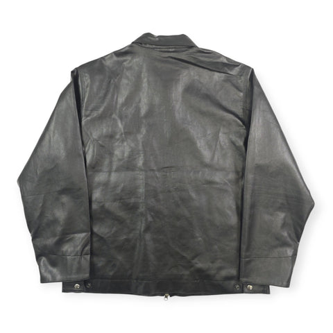 Carhartt WIP Detroit Faux Leather Bomber Jacket Black Men's Large