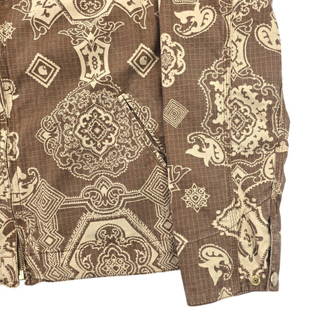 Carhartt WIP Detroit Bandana Pattern Jacket Brown Men's Small