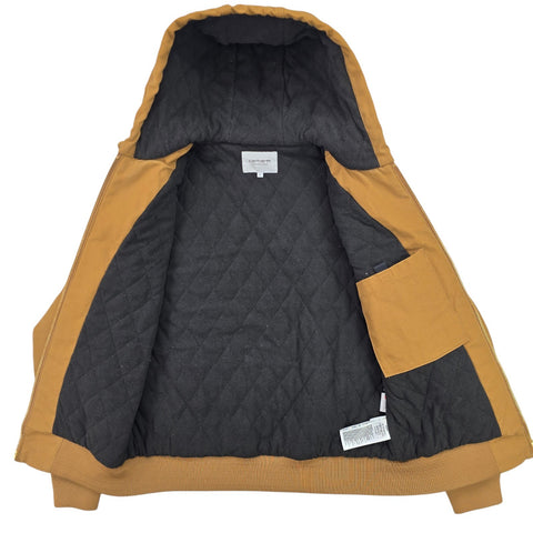 Carhartt WIP Active Quilt Lined Jacket Brown Men's Small