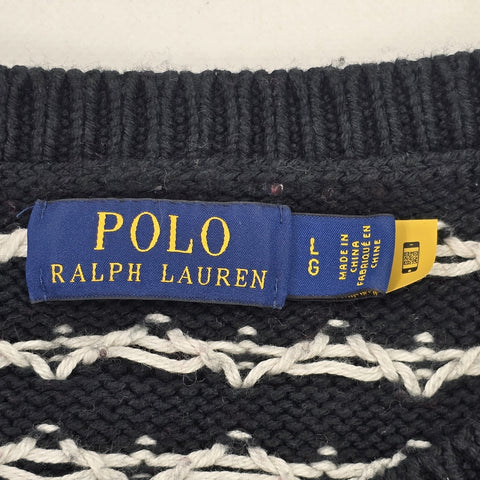 Polo Ralph Lauren Reindeer Nordic Fair Isle Christmas Jumper Men's Large