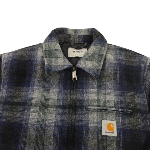 Carhartt WIP Vermont Detroit Checkered Quilt Lined Jacket Men's Large