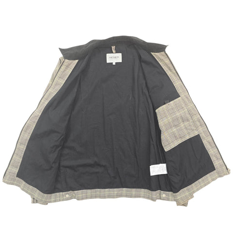 Carhartt WIP Detroit Bomber Checkered Jacket Grey Men's Medium